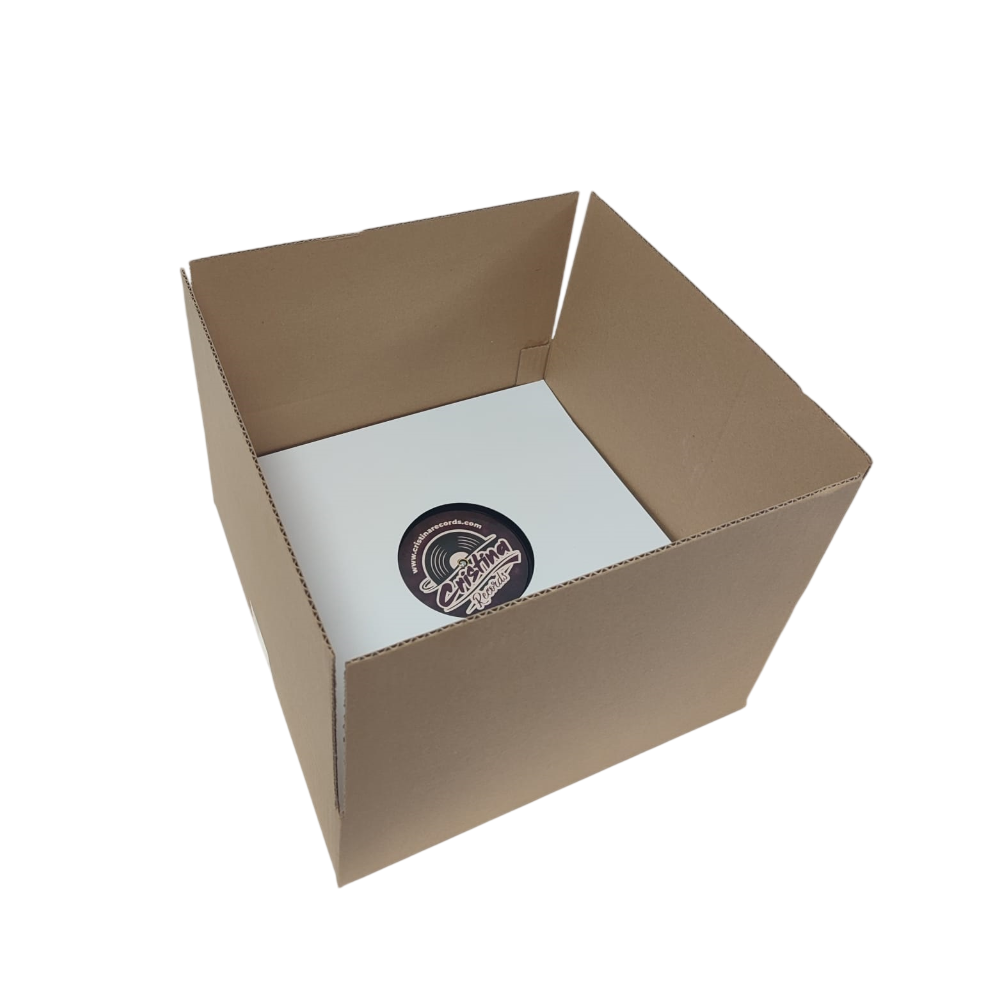 Caja cartón envio LP para 25 discos