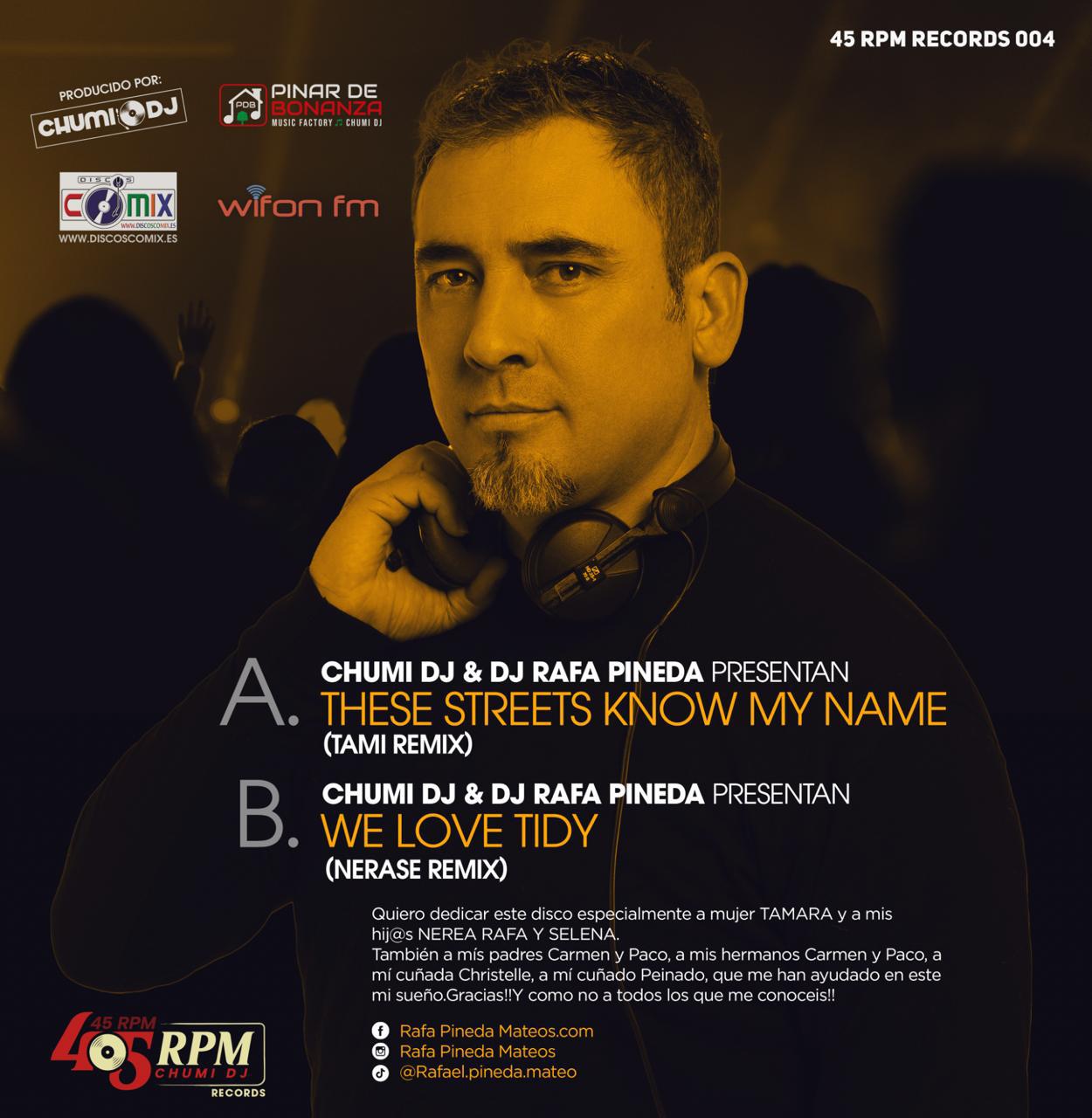 Chumi Dj & Dj Rafa Pineda - These Streets Know My Name - Imagen 2