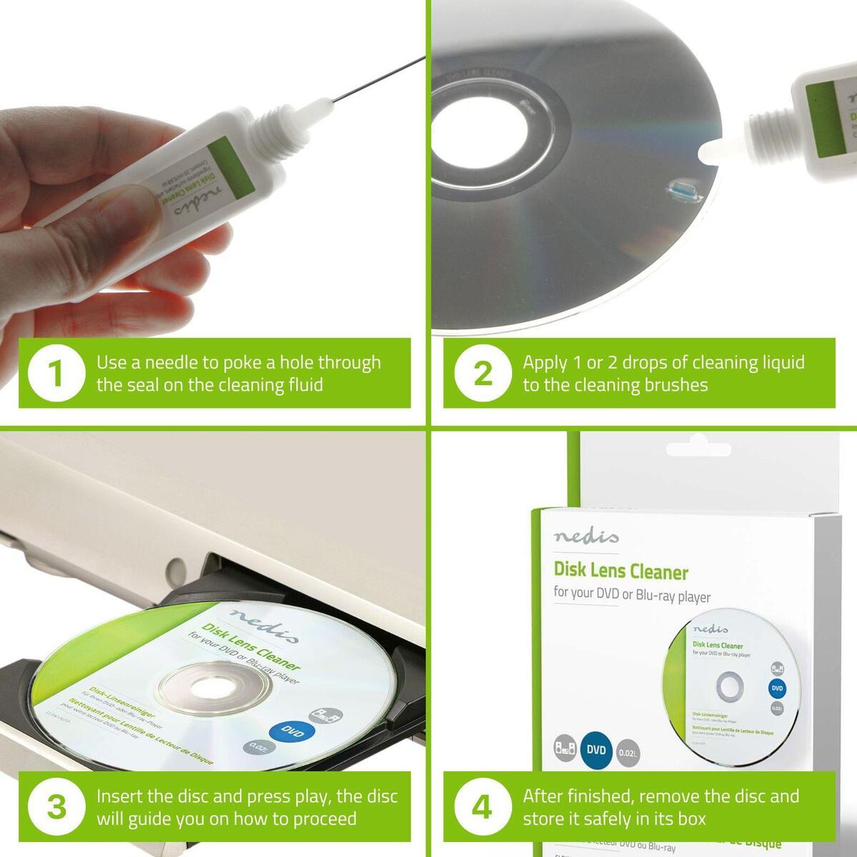 Limpiador Lector CD Nedis 20ml - Imagen 3