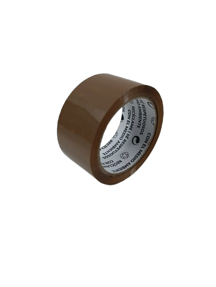 Rollo precinto marron 66 metros largo x 48mm ancho