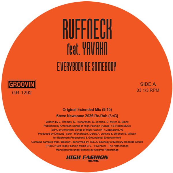 Ruffneck feat. Yavahn - Everybody Be Somebody